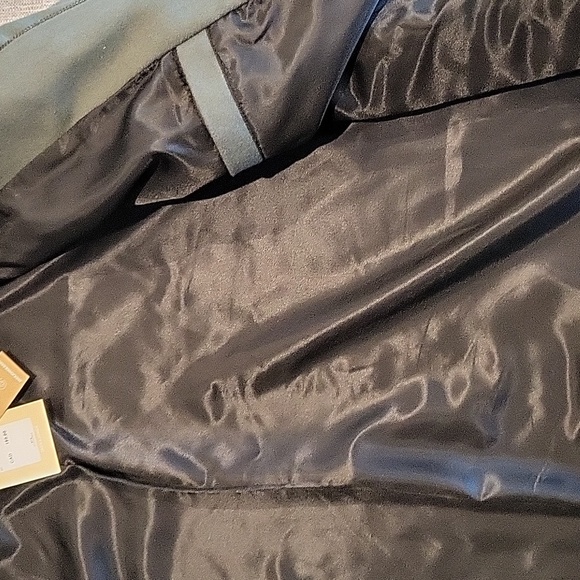 Jack and Jones RDD men's felt/wool bomber in olive colour - Picture 5 of 11